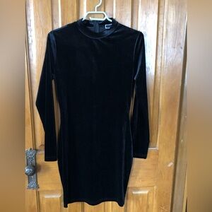 Elegant Black Velvet Dress